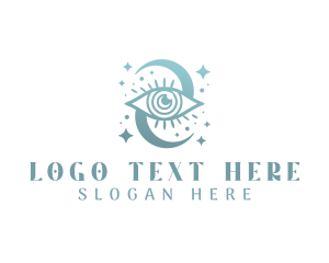 Tarot Reading - Boho Mystical Eye logo design