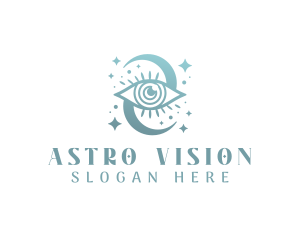 Boho Mystical Eye logo design