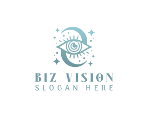 Boho Mystical Eye logo design