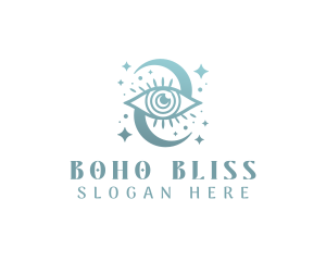 Boho Mystical Eye logo design