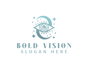 Boho Mystical Eye logo design