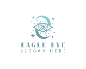 Boho Mystical Eye logo design