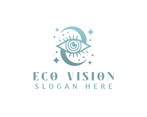 Boho Mystical Eye logo design