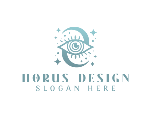 Boho Mystical Eye logo design