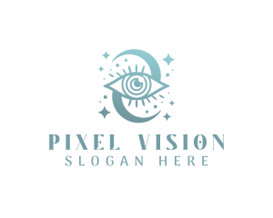 Boho Mystical Eye logo design