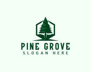 Pine Tree Forest logo design