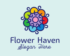 Baroque Flower Ornament  logo design