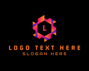 Programming - Cyber Hexagon Software Gaming logo design