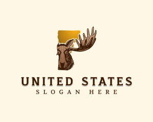 Vermont Wildlife Moose logo design