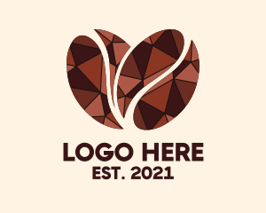 Hot Coffee - Luxury Coffee Bean logo design