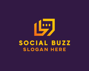 Social Chat Box logo design