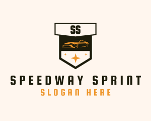 Race Car Shield logo design