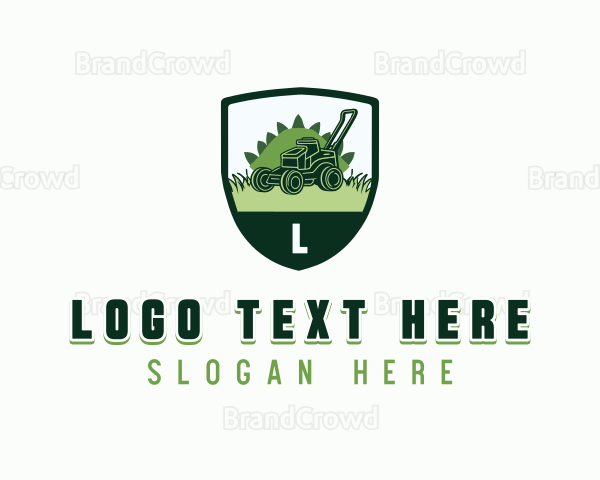 Lawn Mower Gardener Logo