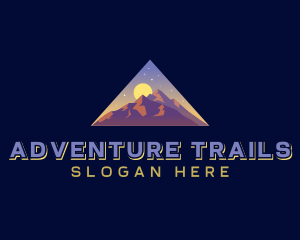 Triangle Mountain Peak logo design