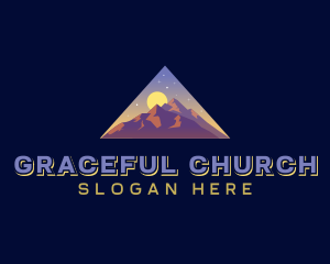 Summit - Triangle Mountain Peak logo design