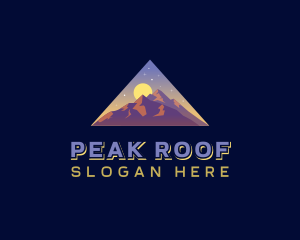 Triangle Mountain Peak logo design