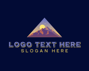 Mountain Peak - Triangle Mountain Peak logo design