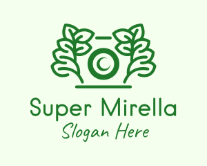Herbal - Green Camera Leaf logo design