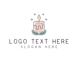 Container Candle - Candle Decoration logo design