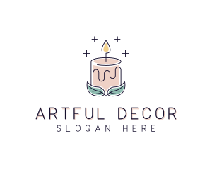 Decor - Candle Decoration logo design