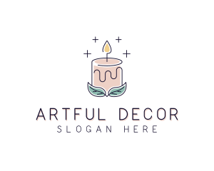 Candle Decoration logo design