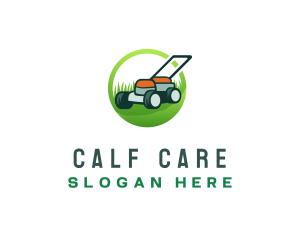 Grass Lawn Mower logo design