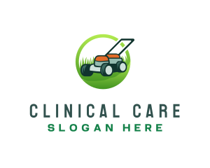 Grass Lawn Mower logo design