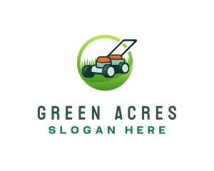 Grass - Grass Lawn Mower logo design