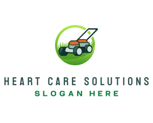 Grass Lawn Mower logo design