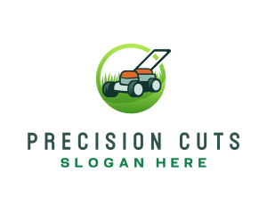 Grass Lawn Mower logo design