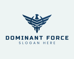 Military Eagle Wings logo design