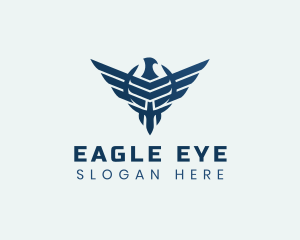 Military Eagle Wings logo design