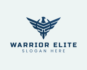 Military Eagle Wings logo design