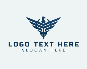 Pigeon - Military Eagle Wings logo design