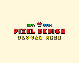 Arcade Pixel Gaming logo design