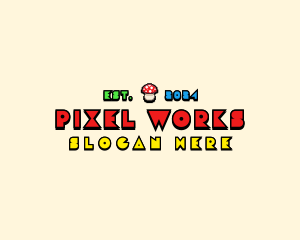 Pixel - Arcade Pixel Gaming logo design