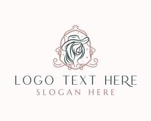 Buckaroo - Western Fashion Cowgirl logo design