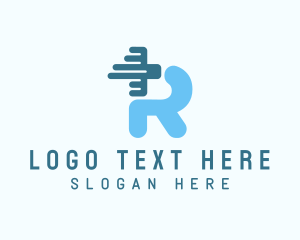 Digital - Medical Letter R logo design