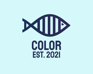 Tilapia - DNA Fish Outline logo design