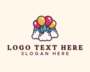 Clouds - Clouds Party Balloon logo design