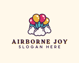 Balloon - Clouds Party Balloon logo design