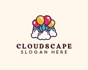 Clouds - Clouds Party Balloon logo design