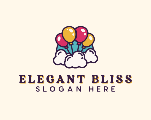 Event - Clouds Party Balloon logo design