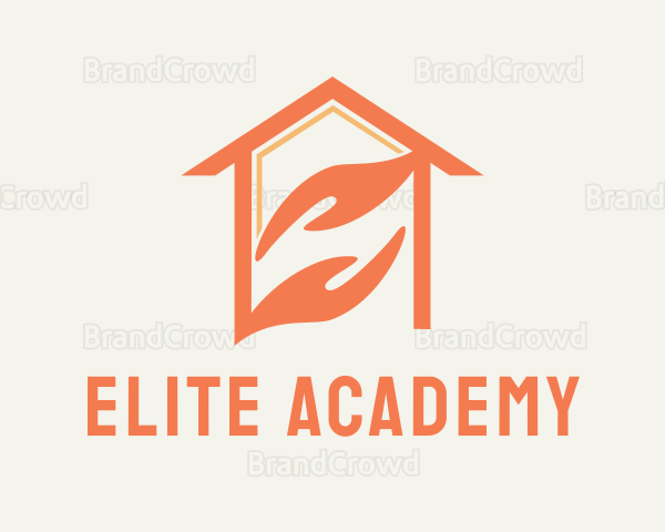 Real Estate Agent Hand Logo