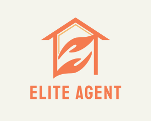 Real Estate Agent Hand logo design