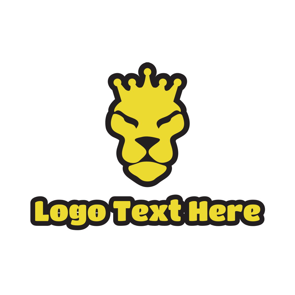 Yellow Lion Crown Logo | BrandCrowd Logo Maker