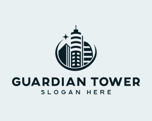 Real Estate Tower Building logo design