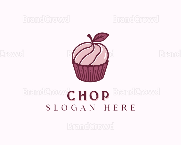 Apple Cupcake Bakery Logo