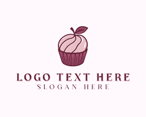 Apple Cupcake Bakery Logo