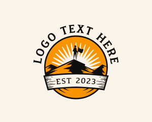 Trek - Peak Mountain Expedition logo design